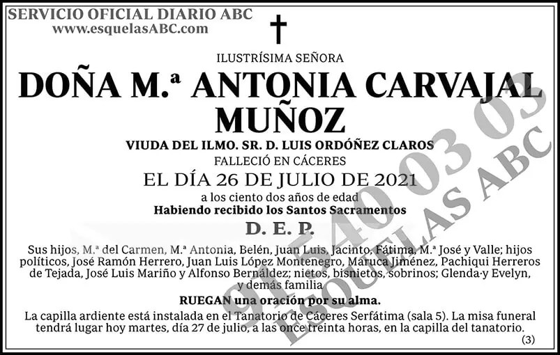Mª Antonia Carvajal Muñoz