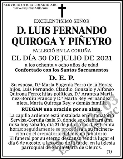 Luis Fernando Quiroga y Piñeyro