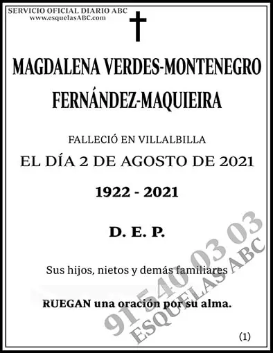 Magdalena Verdes-Montenegro Fernández-Maquieira