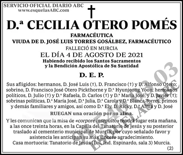 Cecilia Otero Pomés