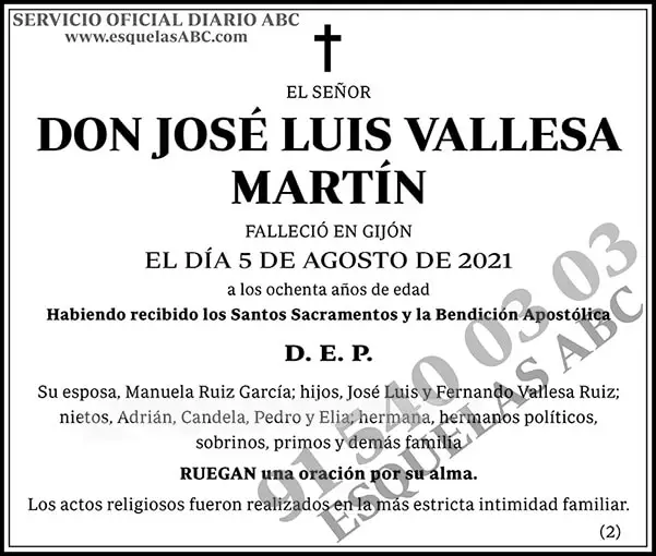 José Luis Vallesa Martín