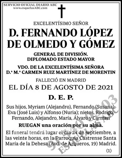 Fernando López de Olmedo y Gómez