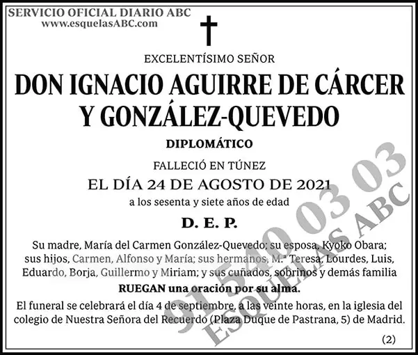 Ignacio Aguirre de Cáncer y Gonzálo-Quevedo