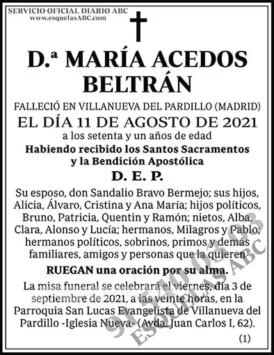 María Acedos Beltrán