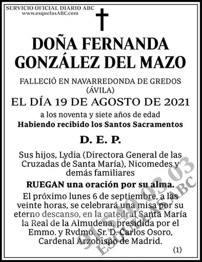 Fernanda González del Mazo
