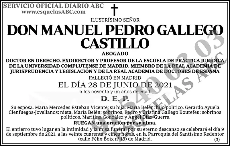 Manuel Pedro Gallego Castillo