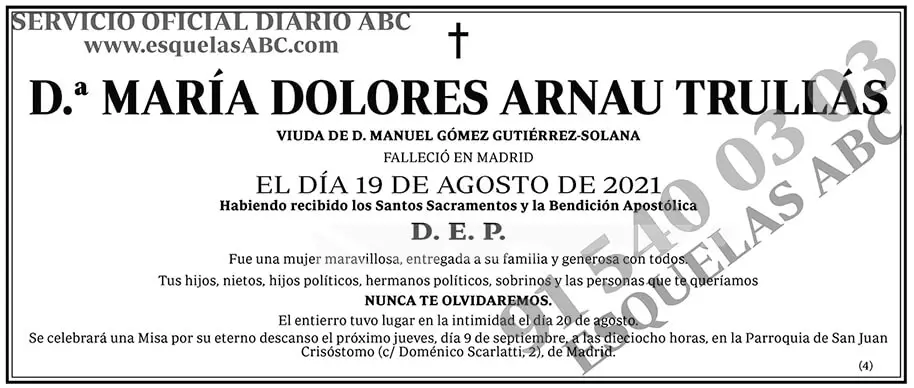María Dolores Arnau Trullás