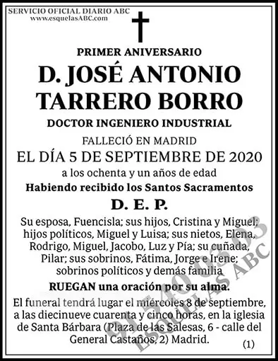 José Antonio Tarrero Borro