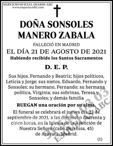 Sonsoles Manero Zabala