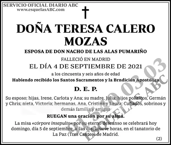 Teresa Calero Mozas