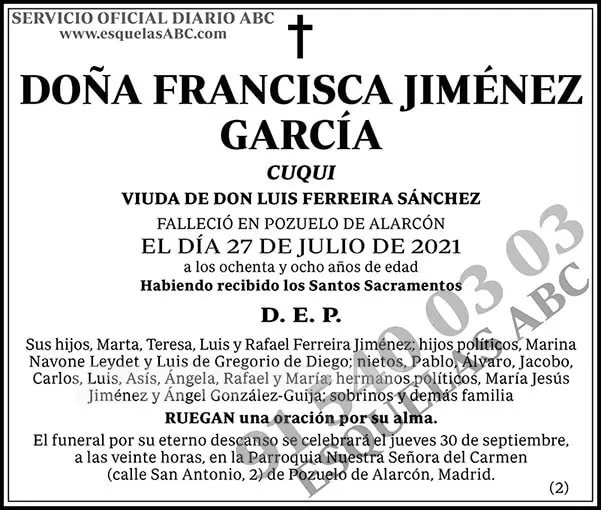 Francisca Jiménez García