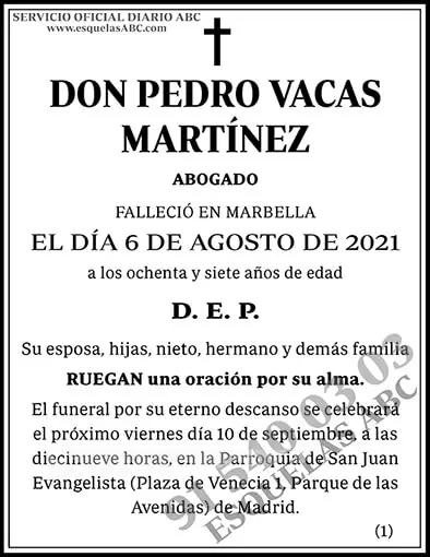 Pedro Vacas Martínez