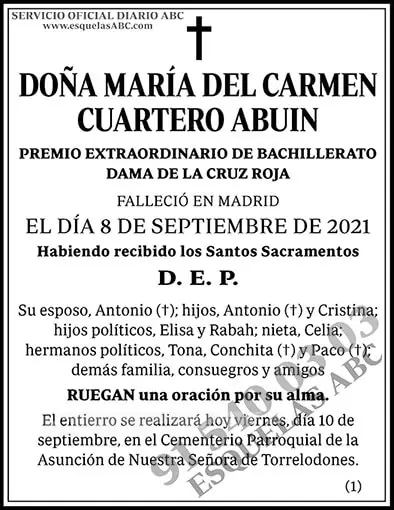 María del Carmen Cuartero Abuin