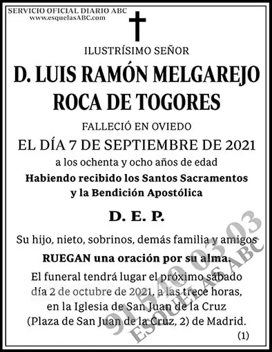 Luis Ramón Melgarejo Roca de Togores