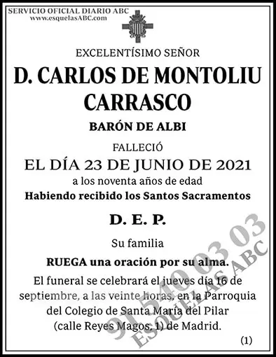 Carlos de Montoliu Carrasco