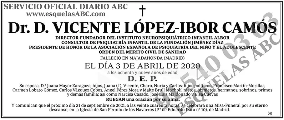 Vicente López-Ibor Camós