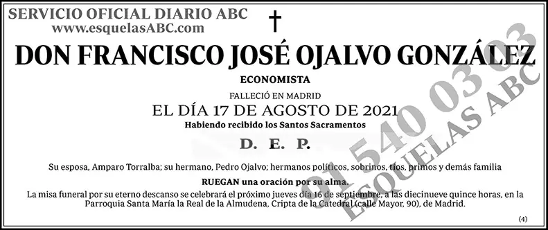 Francisco José Ojalvo González