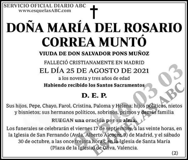María del Rosario Correa Muntó