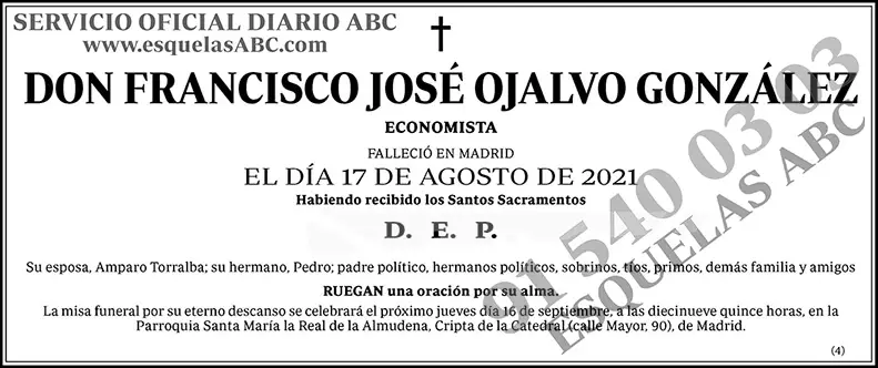 Francisco José Ojalvo González