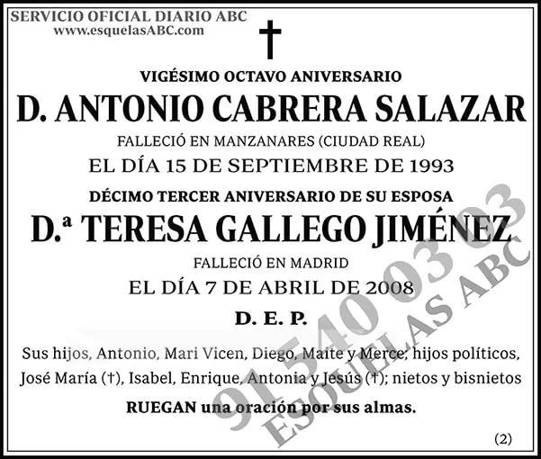 Antonio Cabrera Salazar