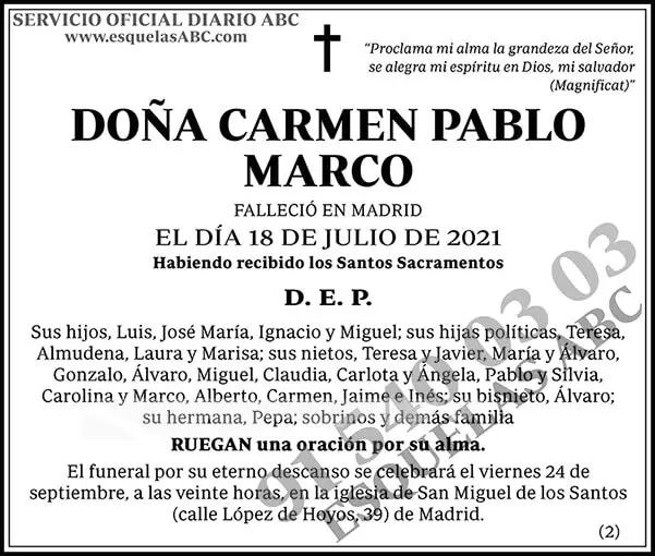 Carmen Pablo Marco