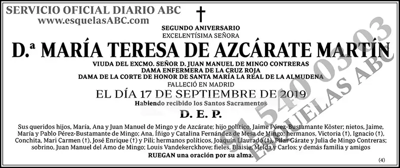 María Teresa de Azcárate Martín
