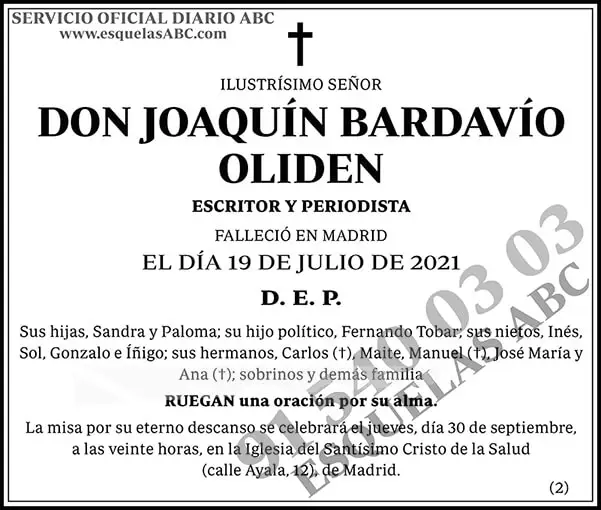 Joaquín Bardavío Oliden