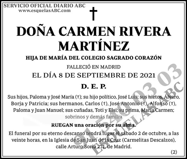 Carmen Rivera Martínez