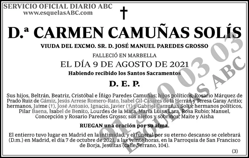 Carmen Camuñas Solís