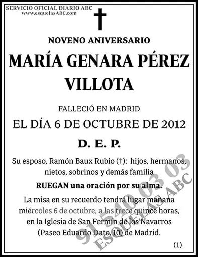 María Genara Pérez Villota