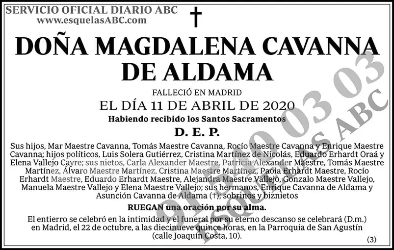 Magdalena Cavanna de Aldama