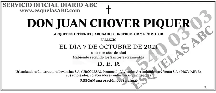 Juan Chover Piquer