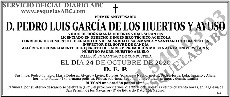 Pedro Luis García de los Huertos y Ayuso