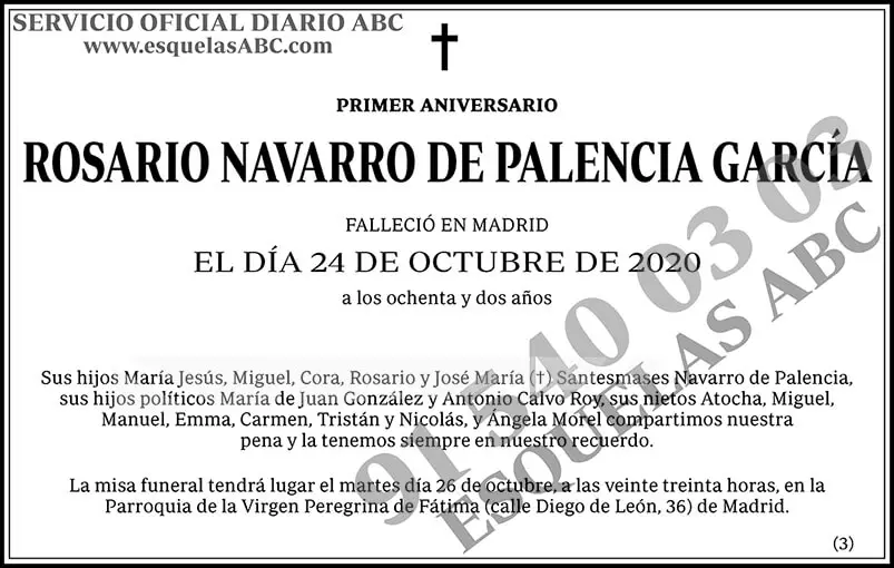 Rosario Navarro de Palencia García