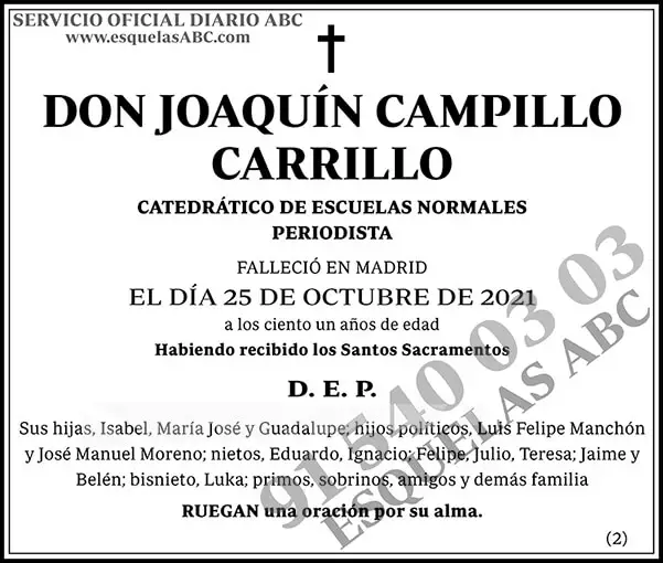 Joaquín Campillo Carrillo