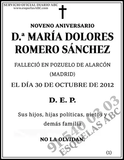 María Dolores Romero Sánchez
