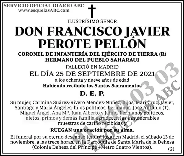 Francisco Javier Perote Pellón