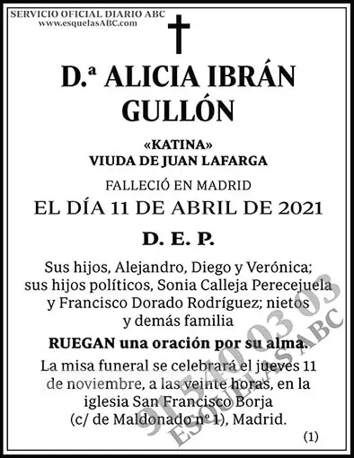 Alicia Ibrán Gullón