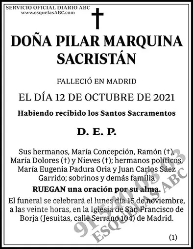 Pilar Marquina Sacristán