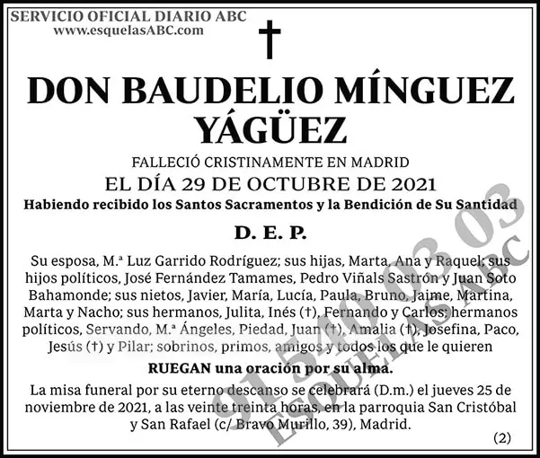 Baudelio Mínguez Yágüez
