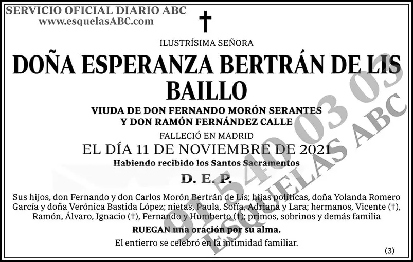 Esperanza Beltrán de Lis Baillo