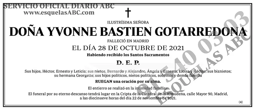 Yvonne Bastien Gotarredona