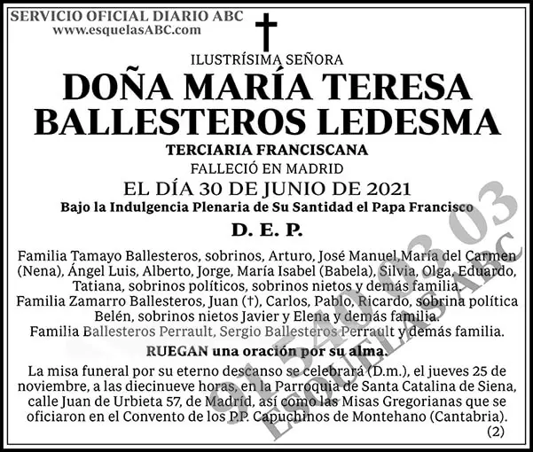 María Teresa Ballesteros Ledesma