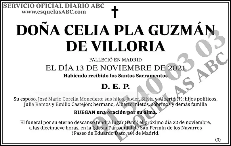 Celia Pla Guzmán de Villoria