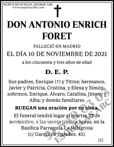 Antonio Enrich Foret