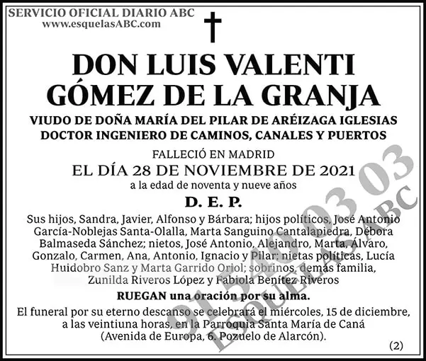 Luis Valenti Gómez de la Granja