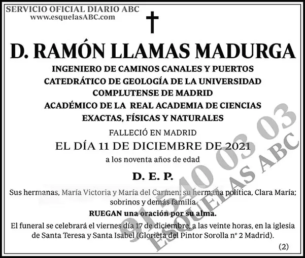 Ramón Llamas Madurga
