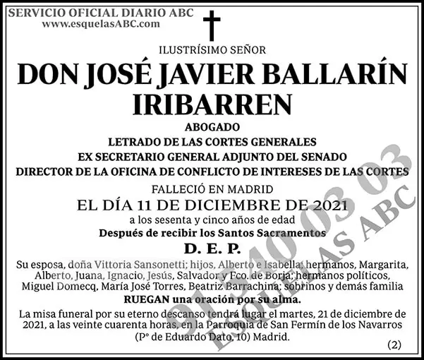 José Javier Ballarín Iribarren