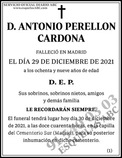 Antonio Perellon Cardona