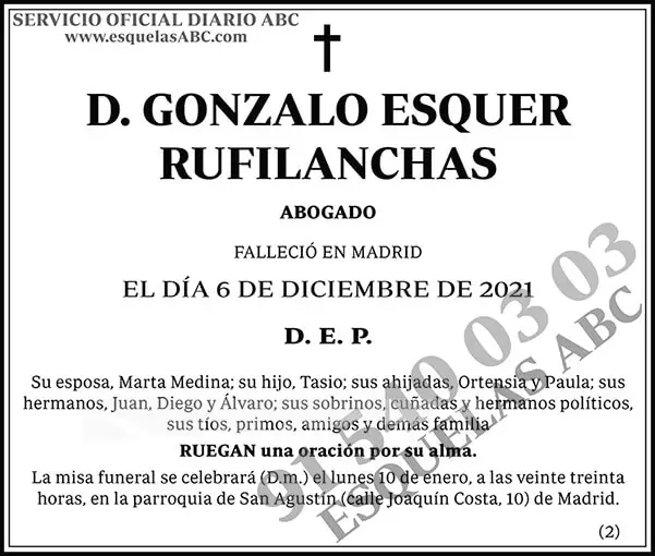Gonzalo Esquer Rufilanchas